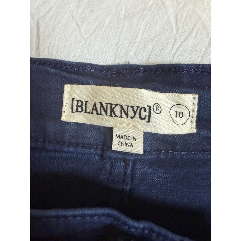 BLANK NYC High Rise Straight Leg Pant ~10/30~Dark Wash Blue Jeans 27" Inseam NWT - Picture 4 of 14